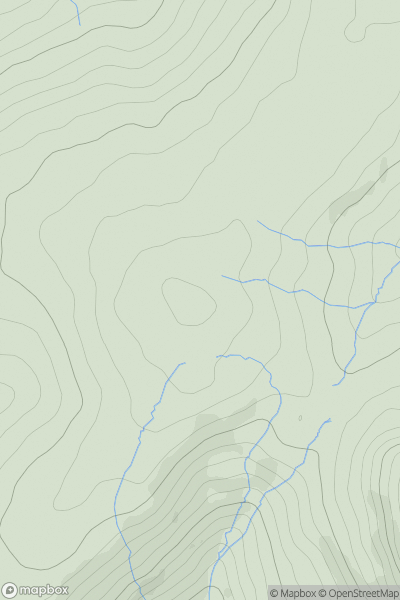 Thumbnail image for Mill Hill [Lancashire, Cheshire and S Pennines] showing contour plot for surrounding peak